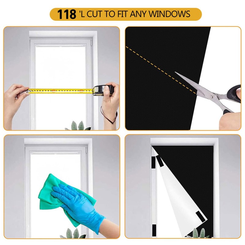 AIMALL 420D Silver Coated Blackout Curtains | Portable Full Blackout