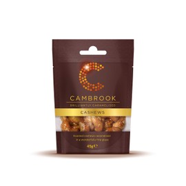 Cambrook Caramelised Cashews 45g (Pack of 12)