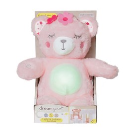 Light and Lullaby Pink Bear Soother By Dreamgro