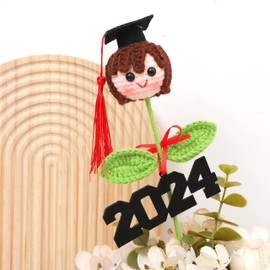 Class of 2024 Graduation Centerpiece - Graduation Girl Crochet Doll, Graduation Decorations Class of 2024 Table Centerpiece, Graduation Gifts (1pc girl centere piece)