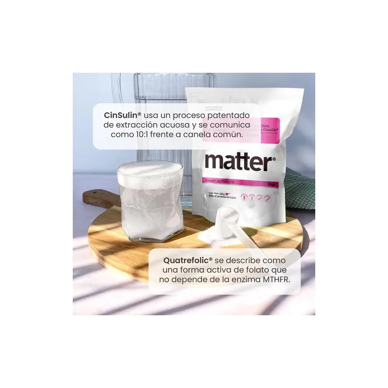 Inositol Polvo Sin Gluten Vegano Sabor Berries 225g Matter Smart