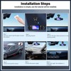 UNITOPSCI 4 Channel WiFi 1080P Dash Cam Front Rear Inside