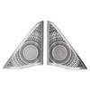 2 Pcs Car Door Speaker Cover Trim Stickers Aluminium Alloy