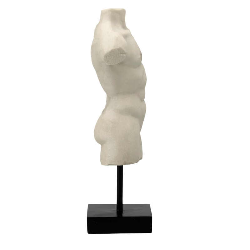 Galt International 13.5" Poly Marble Body Statue w/Black Pedestal Stand