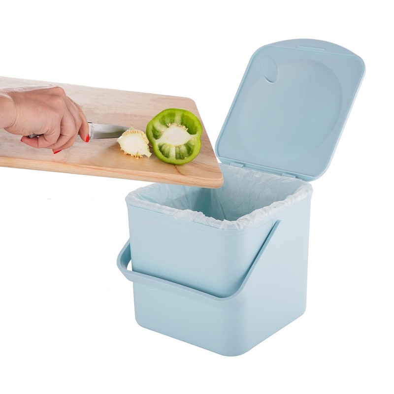 Minky Homecare Kitchen Compost Bin – Countertop Food Waste Caddy