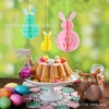 Pack of 6 Easter Bunny Paper Honeycombs, Easter Honeycomb Balls