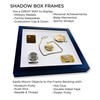 4x10 Shadow Box White Contemporary Frame - Interior Size 4x10