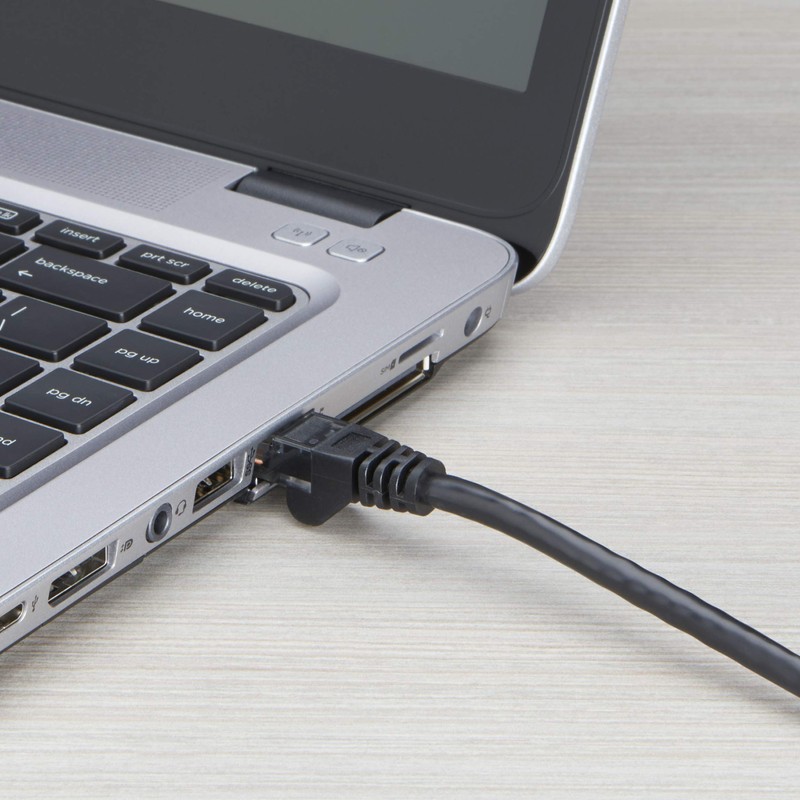 ONN ONA18CH005 Ethernet Cat6 Networking Cable Snagless, 75 feet, Black