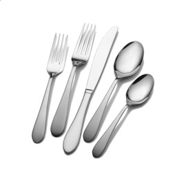 Pfaltzgraff Salisbury Satin 20-Piece Stainless Steel Flatware Set, Service for 4