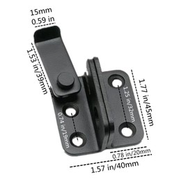 szhdxsy 2 Pcs Flip Latches, Heavy Duty Latch Safety Door Lock,Stainless Steel Sturdy Padlockable Bolt Latch/Lock for Pet Gate,Cabinet Furniture, Wardrobe, Window（Left Open Black ）