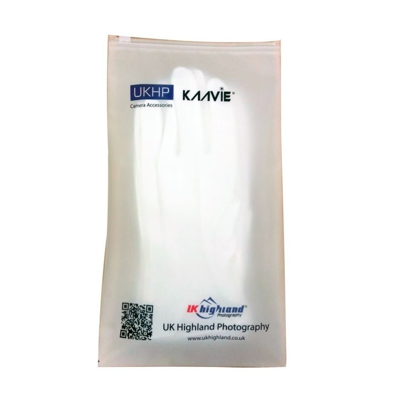 Kaavie High Density Pure White Cotton Gloves (Men's Large -