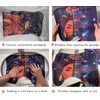 4Pcs Romantic Red Rose Bathroom Shower Curtain Sets, Independence Day