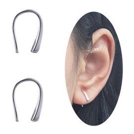 Tiny Pull Through Earrings Small Threader Earrings S999 Sterling Silver Earrings Hypoallergenic Teardrop Earrings Drop Earrings for Women Trendy