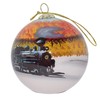 Blown Glass Christmas Ornament | Fall Train Great Smoky Mountains