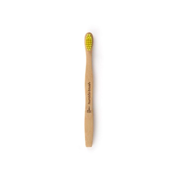 Humble Brush Kids Tooth Brush - Ultra Soft Bristle Yellow - Single