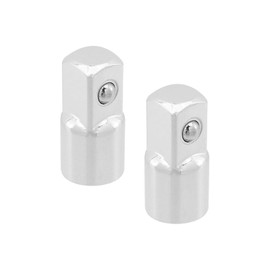 FarBoat 2 Pcs Socket Adapter 3/8" Drive(F) 1/2"(M) Impact Socket CR-V Chrome Vanadium Steel Tool Set for Connection to Drive Tools, Silver