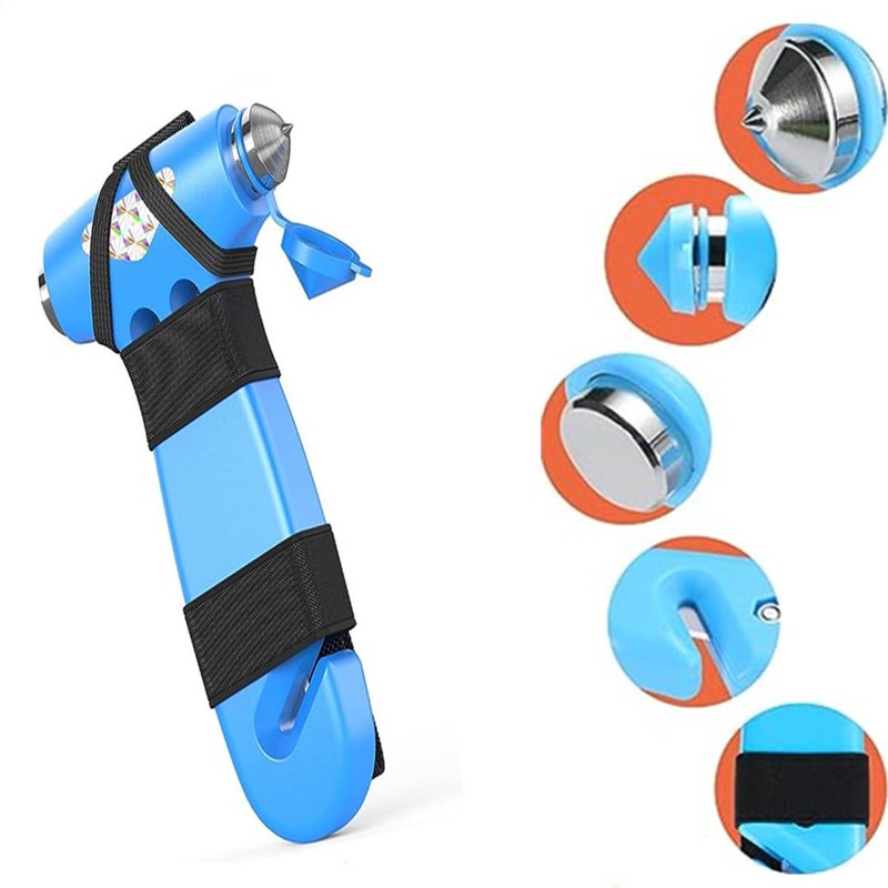 Beetoo Car Safety Hammer,Seatbelt Cutter, Emergency Automotive Escape Hammer Tool