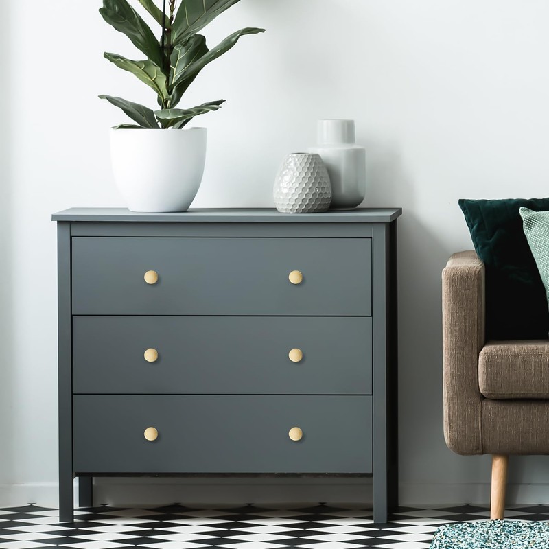 Ravinte 30 Pack Solid Single Hole Kitchen Round Cabinet Knobs