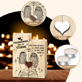 Beste Freundin Kerzenständer, Geburtstagsgeschenk, Freundinnen Geschenk - Freundschaft Kerzenleuchter, Geschenke für Frauen, Geschenke für Freundin, Geschenk für Frauen, Beste Freundin Geschenke