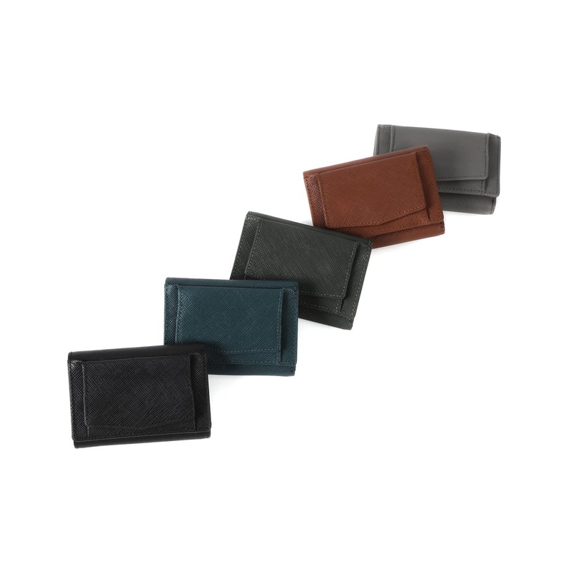 ST-SW3 Tri-Fold Wallet, Men's, Mini Wallet, Genuine Leather, Compact, Women's,