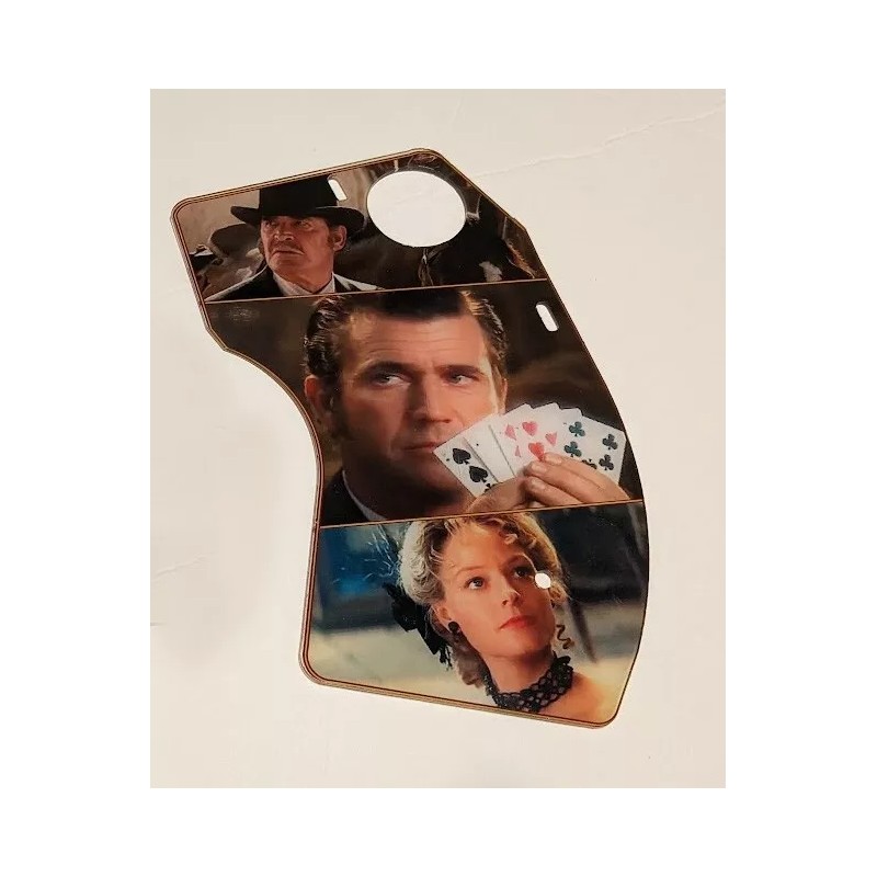 Sega MAVERICK Pinball Machine Upper Right Clear Plastic With GRAPHICS