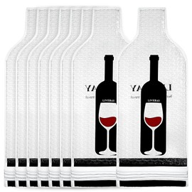 Sibba Wine Bags for Travel, 8 Packs Wine Bottle Protector Bags Reusable Wine Sleeves for Suitcase Luggage, Leak Proof Wine Bottle Cushioning Wrap Suit Packaging for Airplane Car Cruise Protection