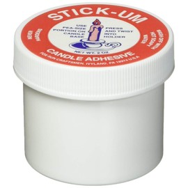 Fox Run Stick-Um Candle Adhesive 2 Ounces Holds Candles Straight