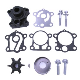 Boat Motor 6J8-W0078-A1 6J8-W0078-A2 6J8-W0078-00 6J8-W0078-01 Water Pump Repair Kit with Housing for Yamaha 25HP 30HP Outboard Engine, fit Sierra Marine 18-3430