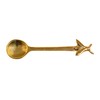 Creative Co-Op Brass Sugar/Honey Spoon with Bee Handle