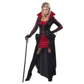 California Costumes Women's Bloodthirsty Vixen Adult Costume, Black/Red, Medium