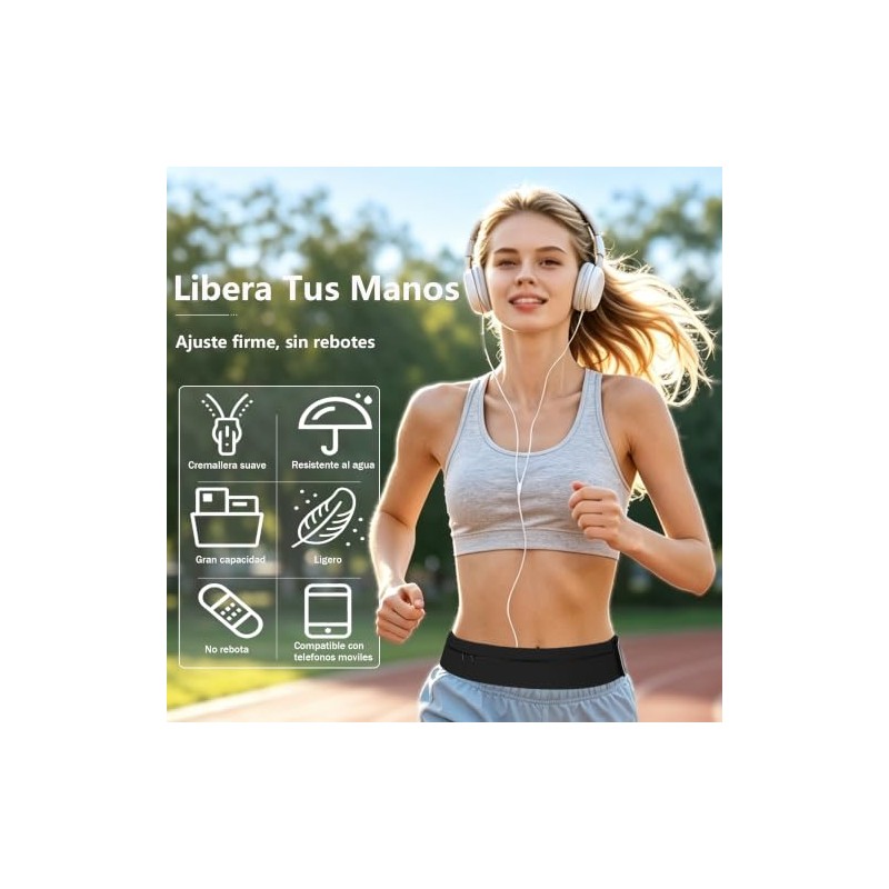 Cangurera para Correr con Botella de Agua 330ml - Riñonera