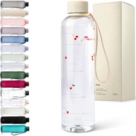 KIVY Tritan Drinking Bottle, 1 Litre, Suitable for Carbonated Drinks, Leak-Proof, Shatter-Proof, Feather-Light, Sports Bottle, Fitness Drinking Bottle, Beige, Sports Bottle, 1 Litre