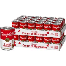 Campbell's Condensed Cream of Mushroom Soup, 10.5 oz Can (Case of 48)