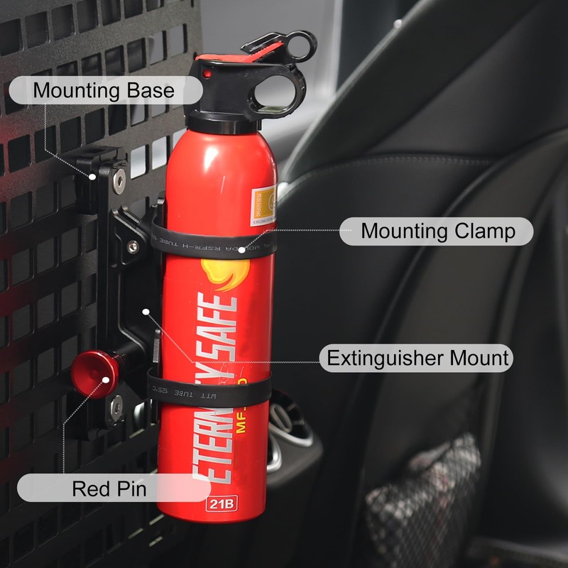 MOLLE Panel Fire Extinguisher Mount Kit-Quick Release Car Fire Extinguisher