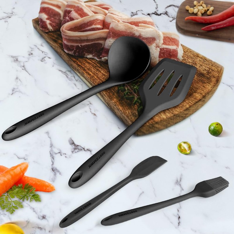 Kitchen Utensil Set - 11 Cooking Utensils - Colorful Silicone