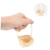 Mobestech 5pcs Woven Flower and Fruit Baskets Sundry Storage Baskets