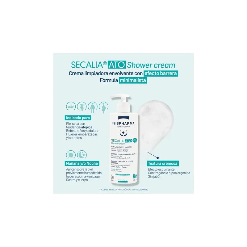 Isispharma Secalia Ato Shower Cream 400ml Crema De Baño