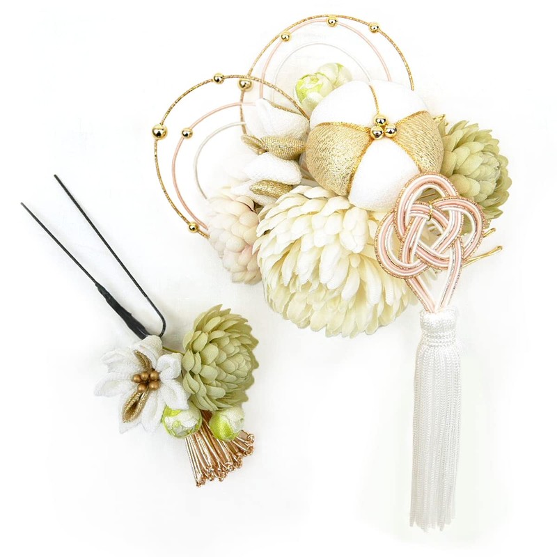 Kk-s-014 Ko-s-014 Furisode Hair Ornament, Set of 2, Tsumami Craft,