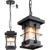 EERU Motion Outdoor Pendant Light Fixture with Dusk to Dawn