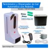 Pedestal Con Termómetro Dispensador De Gel Antibacterial V0 Color Blanca
