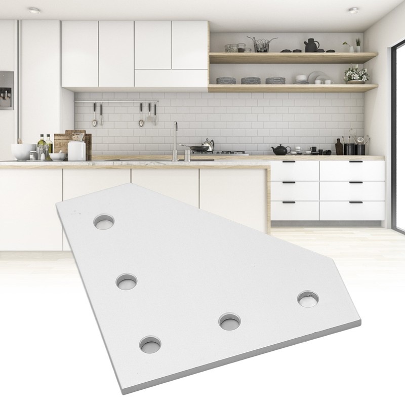 5PCS Flat Tie Plate Aluminum Alloy 5 Holes Compression Resistance