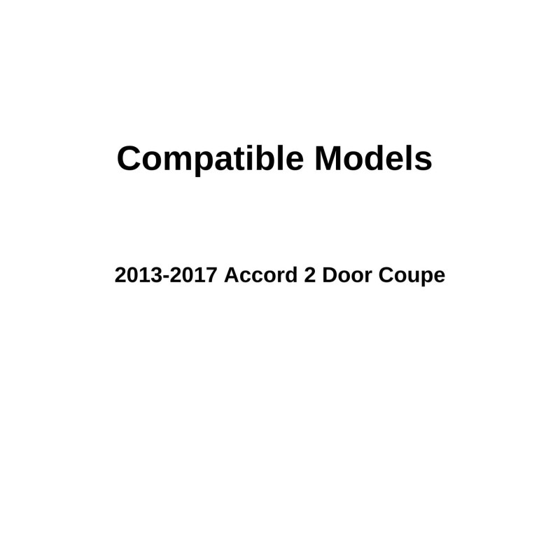 NAGD Fits 2013-2017 Honda Accord 2Dr Coupe Driver Side Left