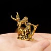 CHOVY Jungle Pyramid Statue - 100% Solid Brass Animal Stack