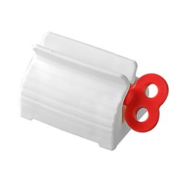 SagaSave 3 Colors Optional Toothpaste Squeezer Manual Rolling Dispenser Practical Organizer Saves Toothpaste and Creams for Hose Toothpaste, Beauty Creams, Cream Tube, Cleansing Foam(Red)