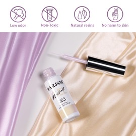 RARJSM Pearl Gold Gel Liner Nail Art Pearlescent Milky Light Purple White Golden Shell Glitter Swirl Effect Gel Nail Polish 8ml Build in Thin Brush Painted Drawing Striper Gel Polish Curing Requires