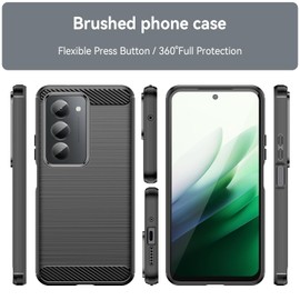 Effcotuo Handyhülle für Redmi 15 5G (169) Hülle, Ultra Thin Cover Stoßfest Case Handyhülle Schutzhülle Shock Absorption passt Case - Schwarz