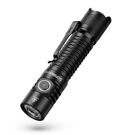Sofirn SP31 V3.0 Pocket Flashlight Rechargeable, 2000 High Lumen Tactical Flashlight with Powerful LED, Dual Switches and Battery for EDC, Home, Emergency, Heavy Duty IPX8 Waterproof / Compact Built
