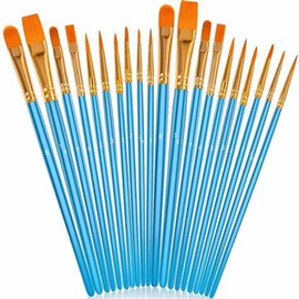 WAFJAMF Paint Applicators Set, Nylon Hair Artist Acrylic Paint Applicators for All Purpose, Paint Applicators Painting Artist Kits