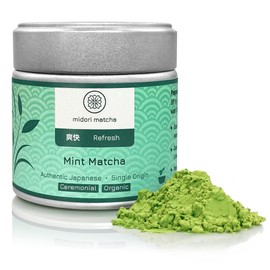 Organic Japanese Mint Matcha Powder, 30g | Refreshing & Energizing Ceremonial-Grade Blend | Single-Origin Matcha with Organic Mint Leaves