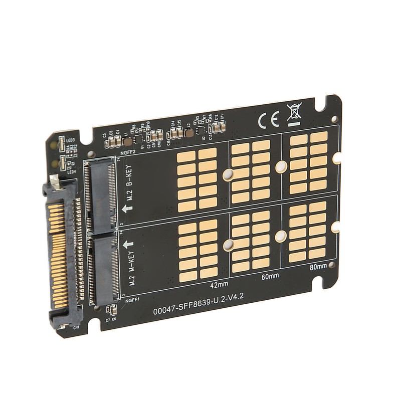 M.2 NVME SATA to U.2 Adapter Card NVME SATA Dual